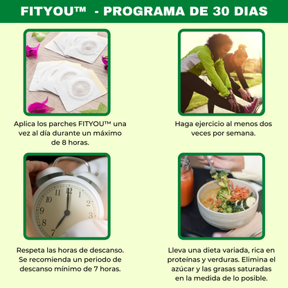 PARCHES DETOX + ACELERADOR DE METABOLISMO CON FÓRMULA NATURAL  - FITYOU™️