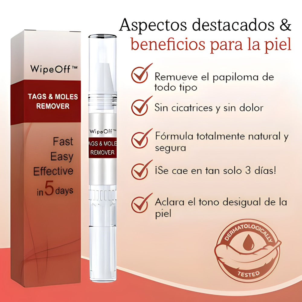 WIPEOFF™  Removedor de manchas y lunares