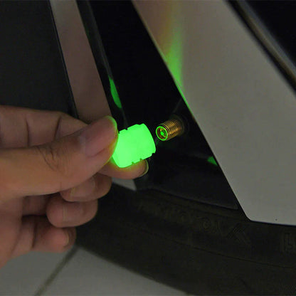 VÁLVULA DE NEUMÁTICO VERDE CON EFECTO FLUORESCENTE - GLOWCAP™