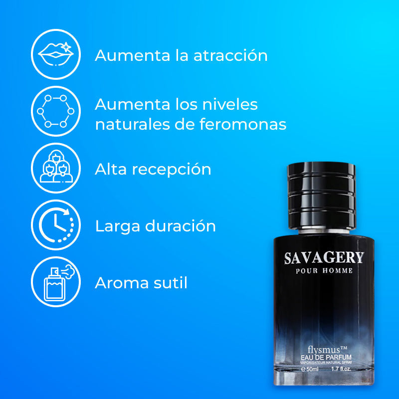 Savagery™ Fragancia masculina con feromonas - Aumenta la atracción