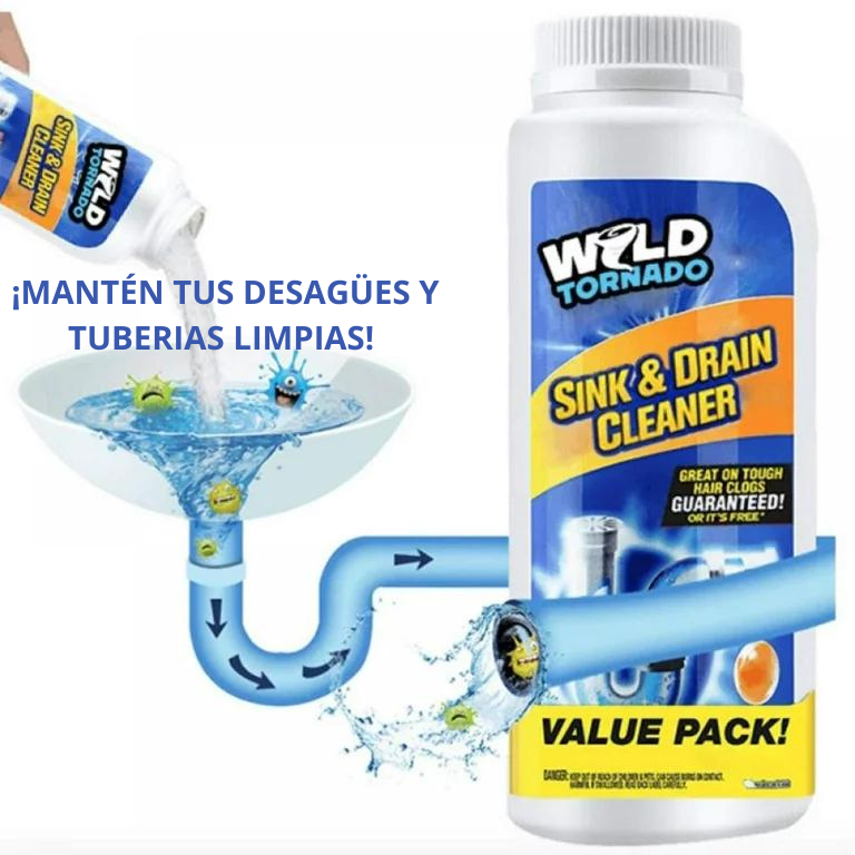 Wild Tornado  ® POLVO DESTAPA TUBERIAS