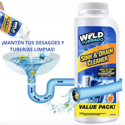 Wild Tornado  ® POLVO DESTAPA TUBERIAS