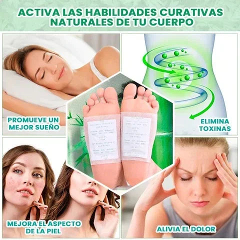 Kinoki Bambu™ Parches para Pies ELIMINA TOXINAS